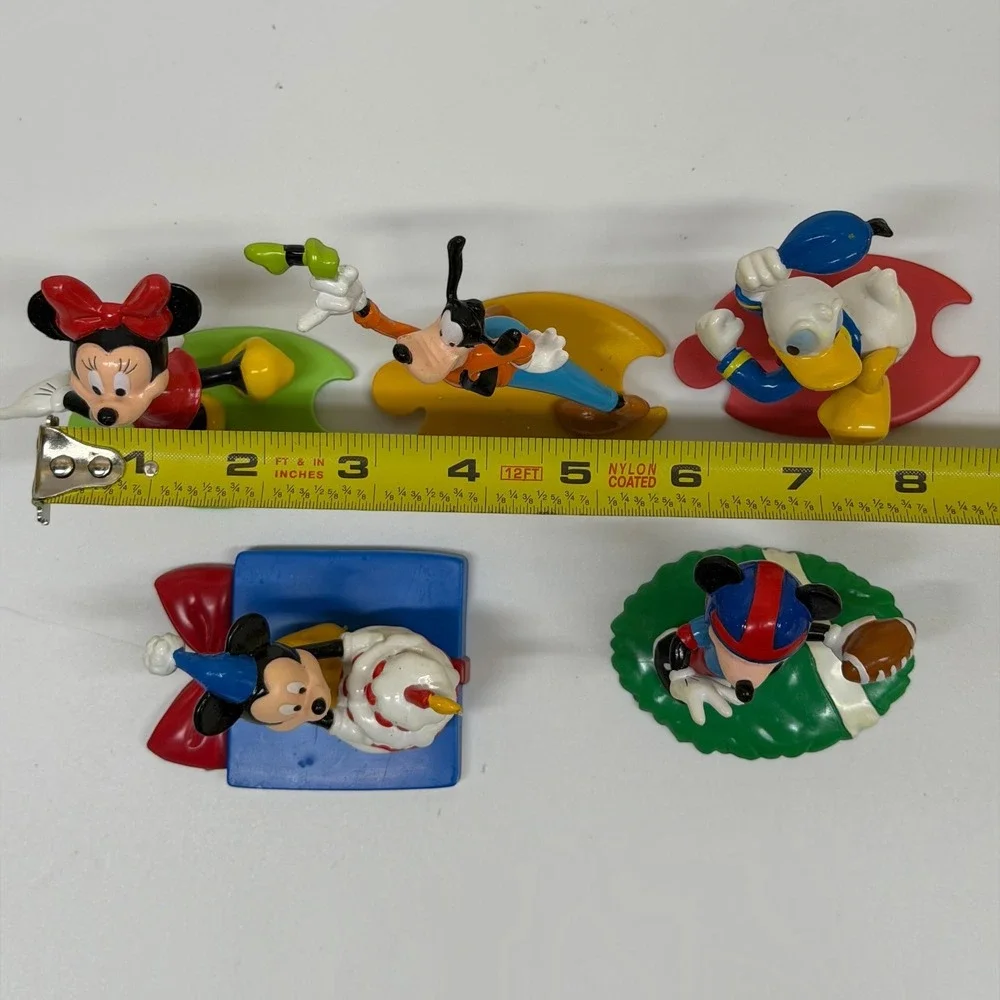 Disney Mickey Mouse Friends Figurine Lot Goofy Donald Minnie Vintage Used